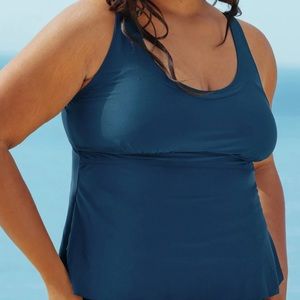 Shapermint blue L tankini
